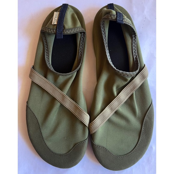 FITKICKS Mens Active Lifestyle Minimalist Foldable Slip On Shoes - Large Green - Picture 1 of 4